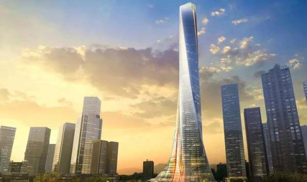 福州十大高楼排名,福州世茂108大楼高528米