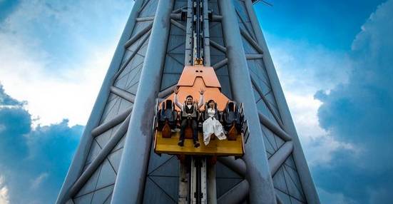 世界上最高的跳楼机，高484米1秒落地