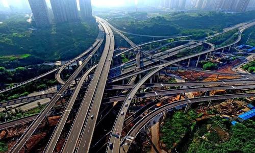 重庆最复杂立交桥，共5层20匝道