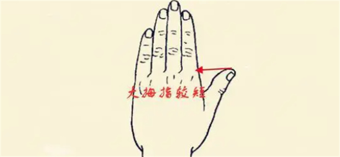 五指短小命不好，你的哪根手指比较短？你的命运便是如何！
