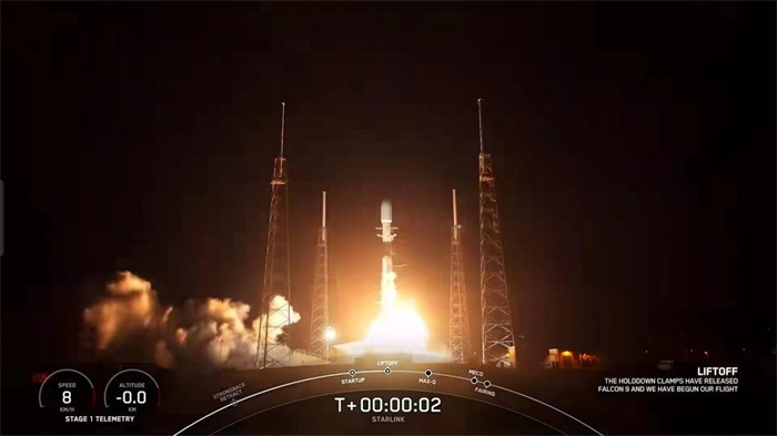 猎鹰九号年度第29次发射 助星链升空数量突破4400颗