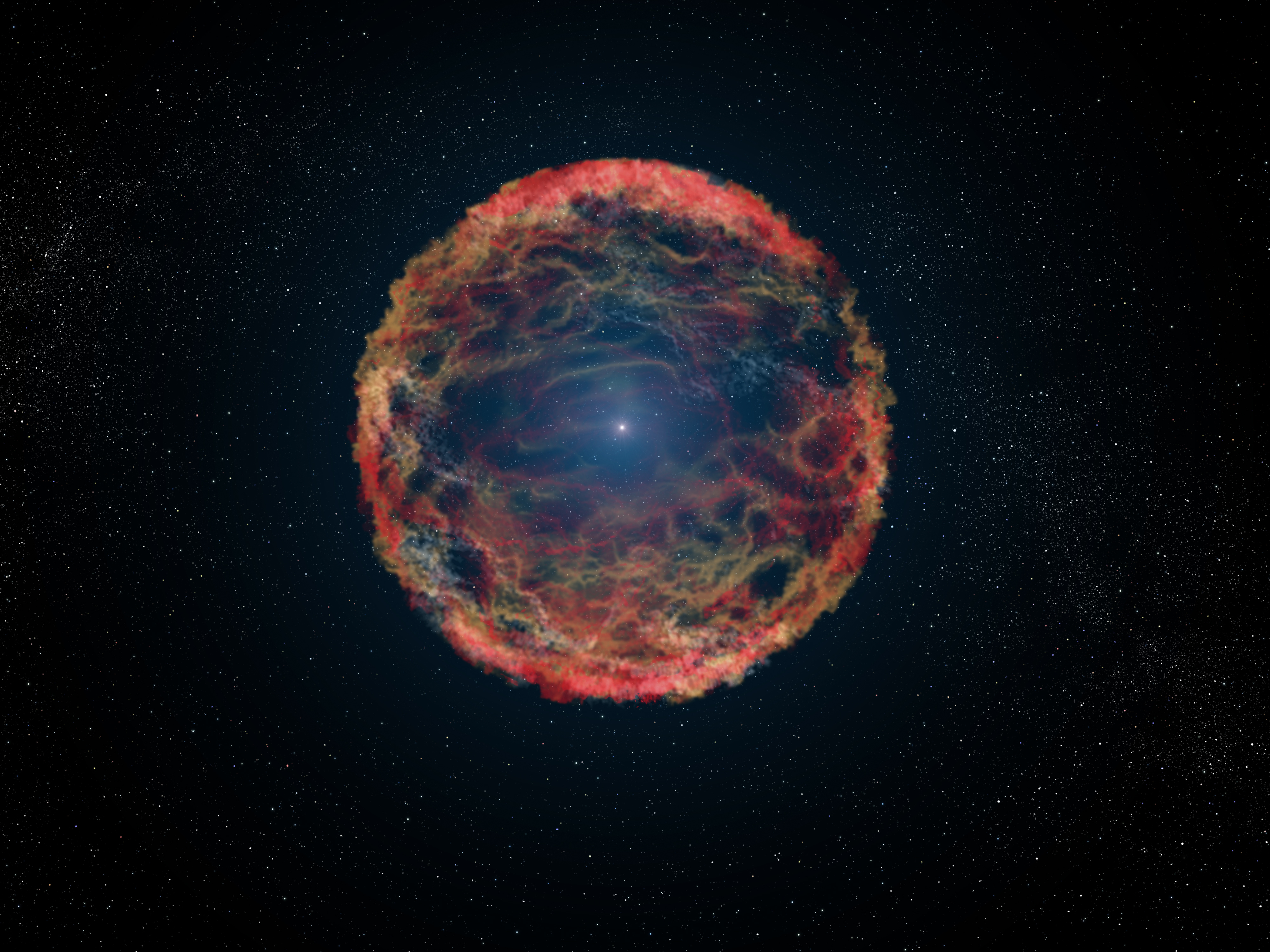 太空边缘有红色物体在上升？宇宙的神奇变化（气球大气）