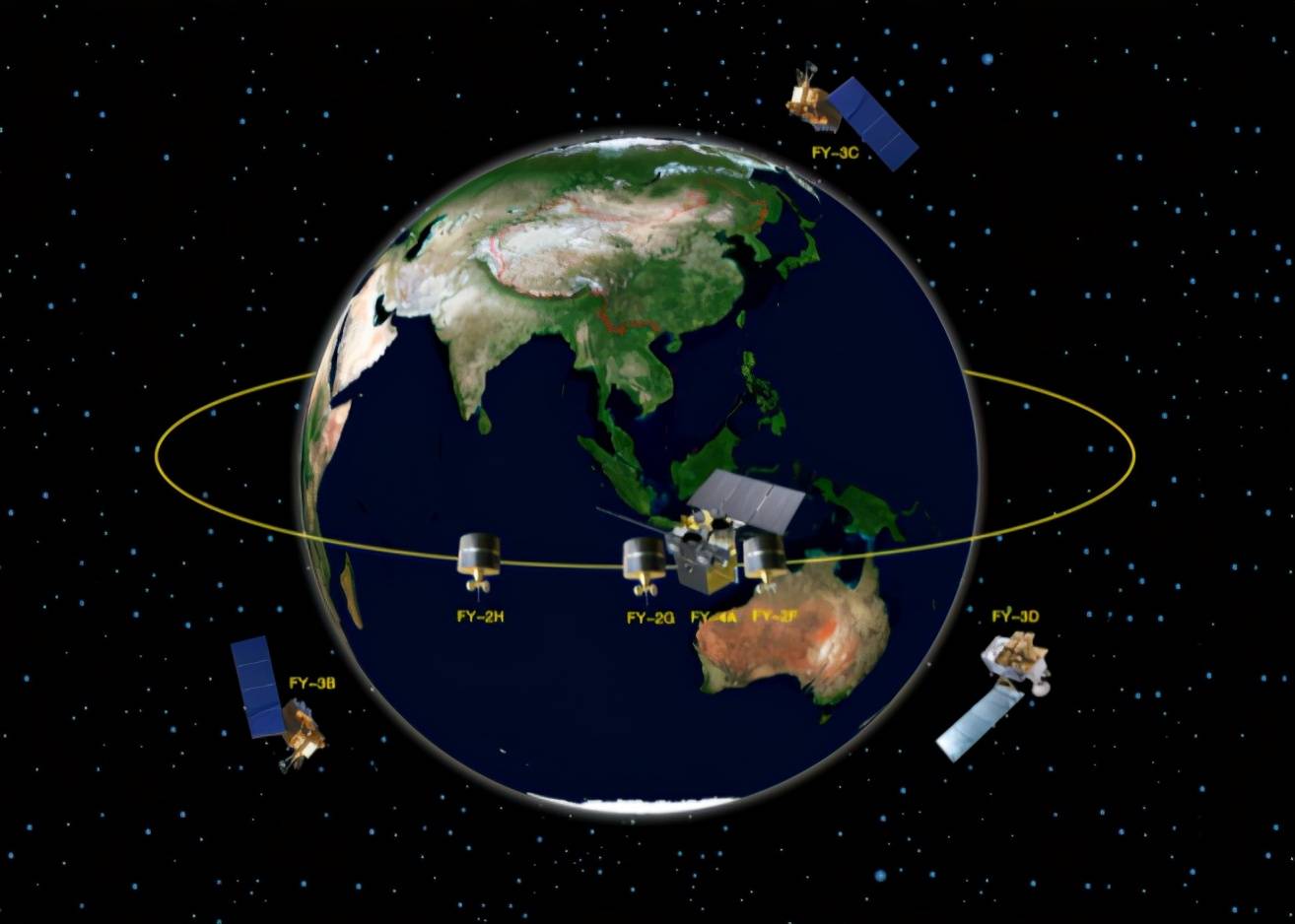 美国出现一个红黑色斑点，是一个大爆炸（卫星监测）