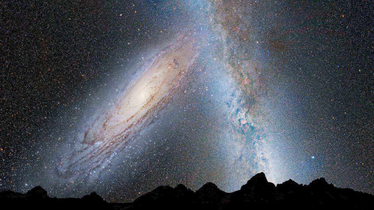 延伸数十万光年！人类终于目睹了超强银河风（星系合并）