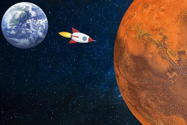 地球到火星的距离:阿波罗号需要飞行五千多天才能到达